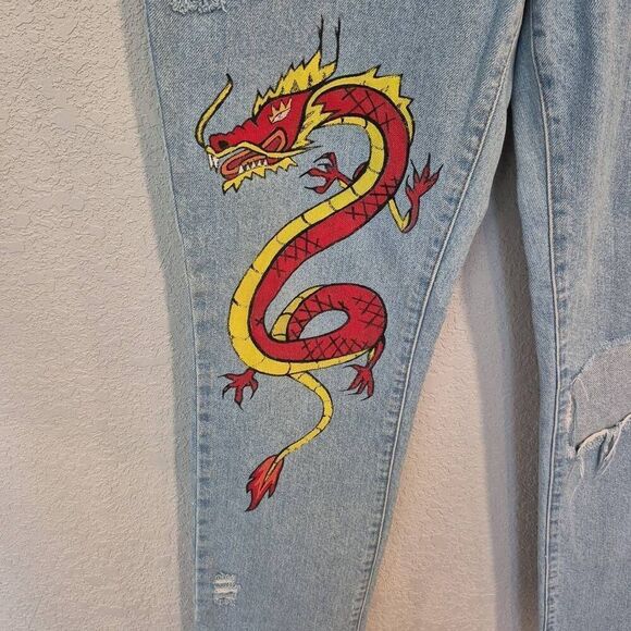 The Ragged Priest Women's Jeans Dragon Size 28 - Picture 4 of 11